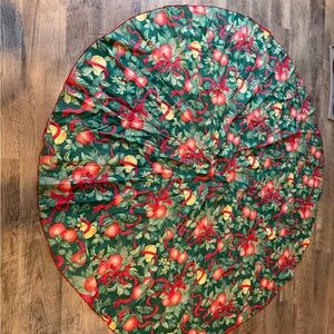 Vibrant Floral Christmas tablecloth 70 inches